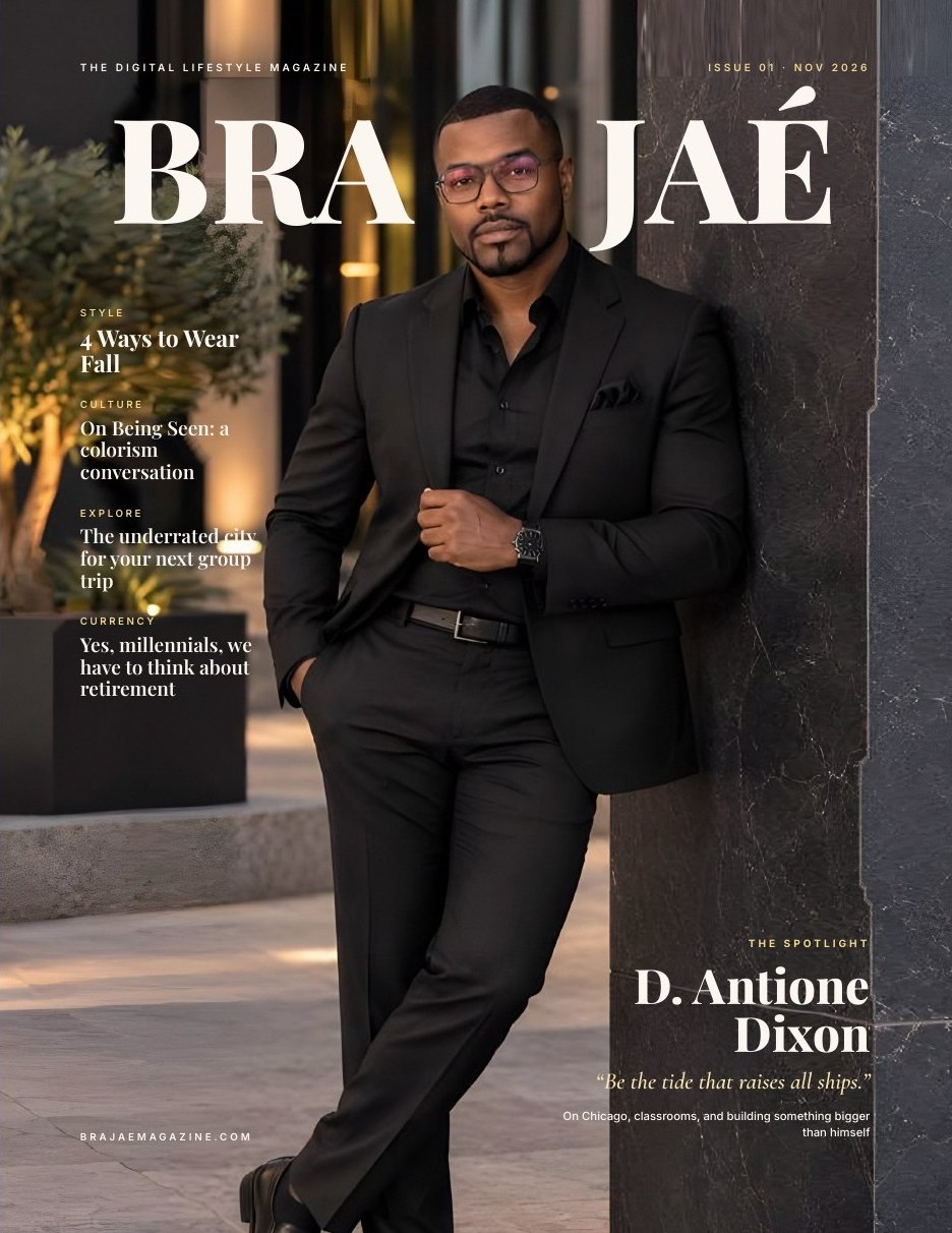 BRAJAÉ Issue 01 cover featuring D. Antione Dixon — arriving November 2